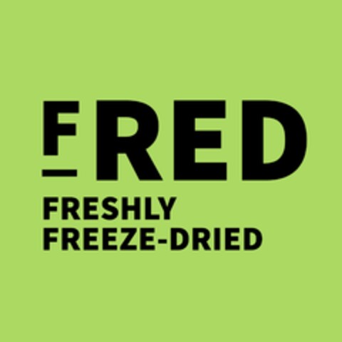 FRED FRESHLY FREEZE-DRIED Logo (DPMA, 04/21/2022)