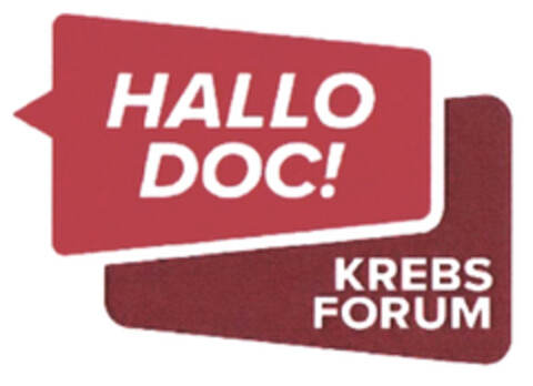 HALLO DOC! KREBS FORUM Logo (DPMA, 20.07.2023)