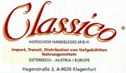 Classico Logo (DPMA, 06.12.2002)