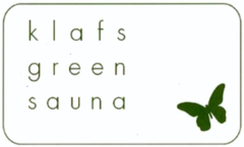 klafs green sauna Logo (DPMA, 10/17/2007)