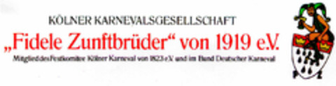 "Fidele Zunftbrüder" von 1919 e.V. Logo (DPMA, 08.01.1998)