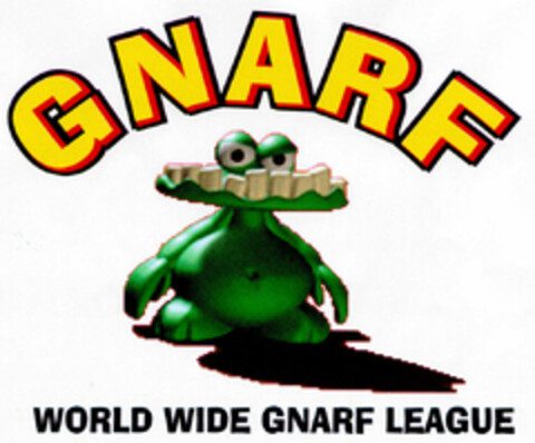 GNARF WORLD WIDE GNARF LEAGUE Logo (DPMA, 08/20/1998)