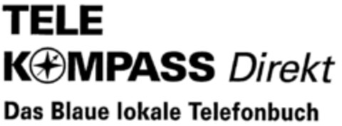 TELE KOMPASS Direkt Das Blaue lokale Telefonbuch Logo (DPMA, 02/19/1999)