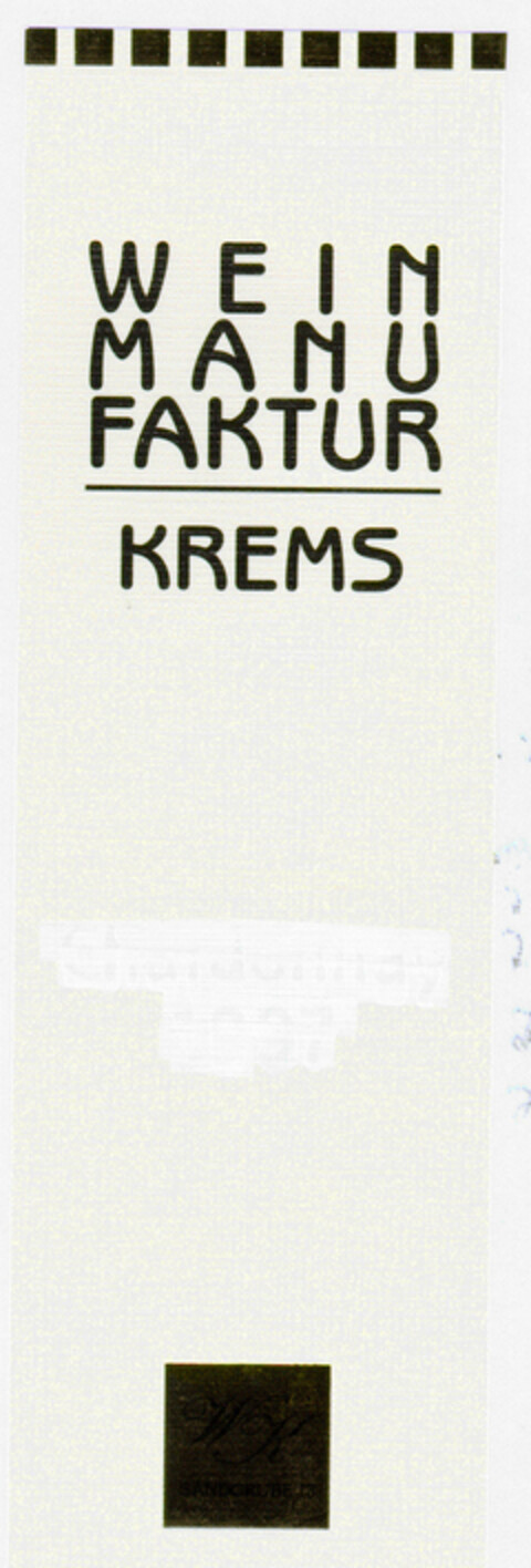 WEIN MANUFAKTUR KREMS Logo (DPMA, 03/01/1999)