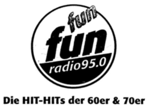 fun fun radio 95.0 Die HIT-HITs der 60er & 70er Logo (DPMA, 25.08.1999)