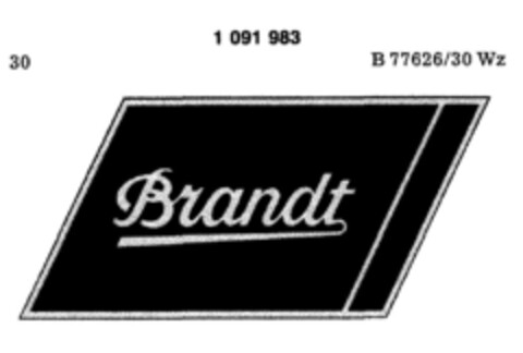 Brandt Logo (DPMA, 03.09.1985)