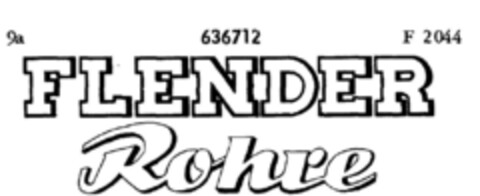 FLENDER Rohre Logo (DPMA, 12/17/1951)