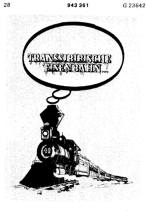 TRANSSIBIRISCHE EISENBAHN Logo (DPMA, 02/15/1975)