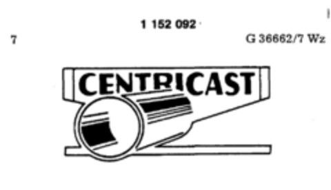 CENTRICAST Logo (DPMA, 15.04.1989)