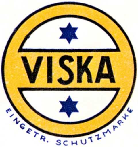 VISKA EINGETR. SCHUTZMARKE Logo (DPMA, 04.06.1934)