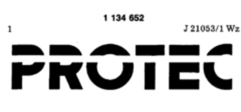 PROTEC Logo (DPMA, 13.06.1986)