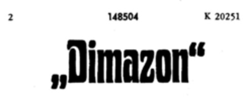 "Dimazon" Logo (DPMA, 15.04.1911)