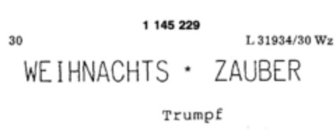 WEIHNACHTS * ZAUBER Trumpf Logo (DPMA, 31.01.1989)