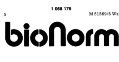 bionorm Logo (DPMA, 08.06.1982)