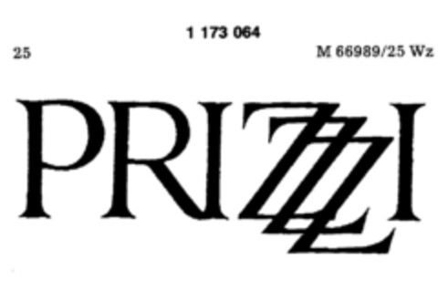 PRIZZZI Logo (DPMA, 17.03.1990)