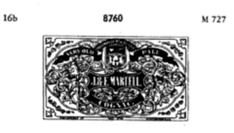 J. & F. MARTELL. Logo (DPMA, 14.03.1895)
