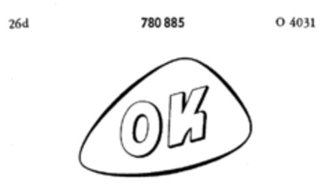 OK Logo (DPMA, 09/23/1961)