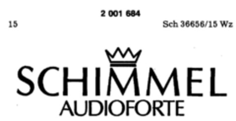 SCHIMMEL AUDIOFORTE Logo (DPMA, 10/13/1990)