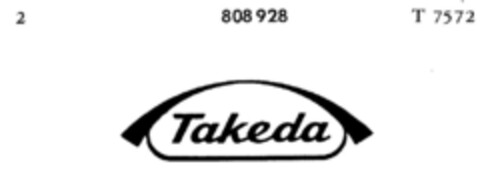 Takeda Logo (DPMA, 28.06.1961)