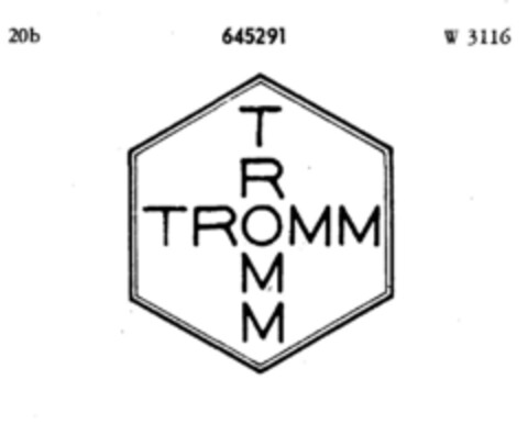TROMM TROMM Logo (DPMA, 08/07/1952)