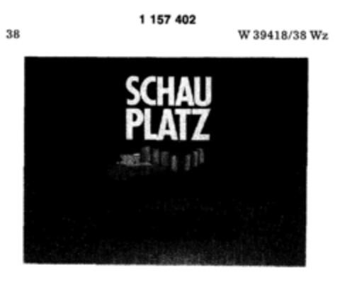 SCHAU PLATZ DORTMUND Logo (DPMA, 19.07.1989)