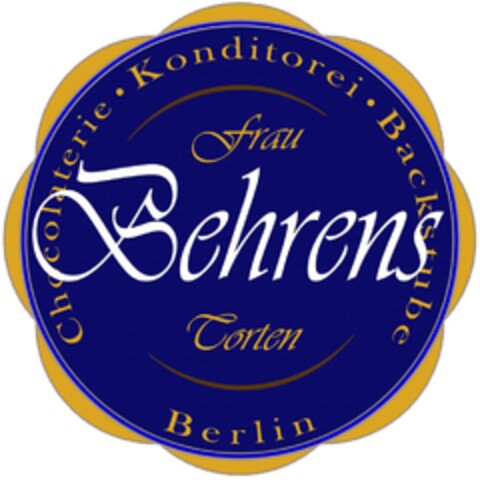 Frau Behrens Torten Chocolaterie · Konditorei · Backstube Berlin Logo (DPMA, 04.04.2022)