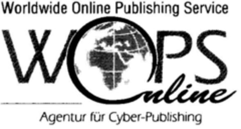 WOPS Worldwide Online Publishing Sevice Logo (DPMA, 02/14/1996)