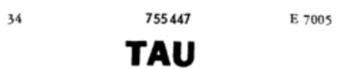 TAU Logo (DPMA, 30.03.1960)