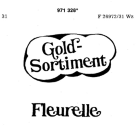 Gold - Sortiment Fleurelle Logo (DPMA, 16.11.1976)