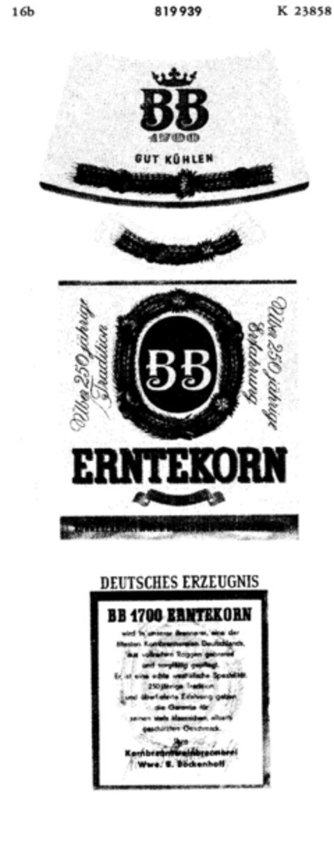 ERNTEKORN Logo (DPMA, 18.01.1965)