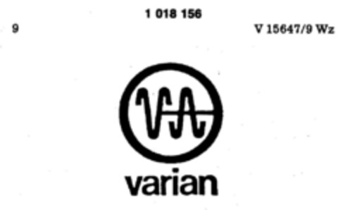 varian VA Logo (DPMA, 08.10.1977)