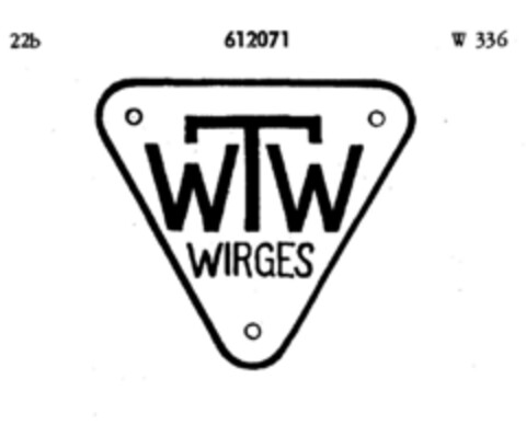 WTW WIRGES Logo (DPMA, 25.01.1950)