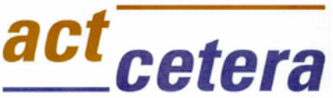 act cetera Logo (DPMA, 08.10.2001)