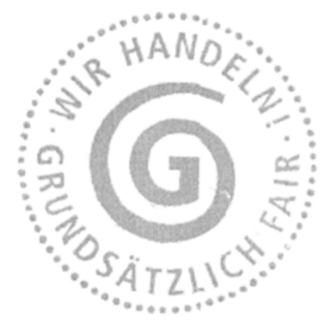 WIR HANDELN! GRUNDSÄTZLICH FAIR Logo (DPMA, 27.08.2009)
