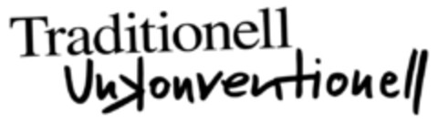 Traditionell Unkonventionell Logo (DPMA, 19.01.2010)