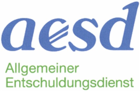 aesd Allgemeiner Entschuldungsdienst Logo (DPMA, 02.08.2010)