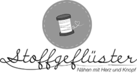 Stoffgeflüster Nähen mit Herz und Knopf Logo (DPMA, 25.11.2016)
