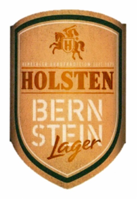 Hamburger Brautradition seit 1852 HOLSTEN BERNSTEIN Lager Logo (DPMA, 08/16/2017)