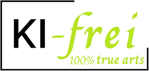 KI-frei 100% true arts Logo (DPMA, 19.08.2023)