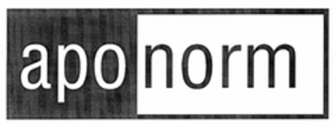 aponorm Logo (DPMA, 06/28/2006)