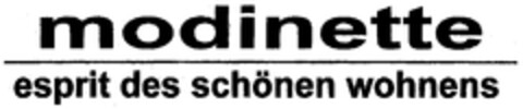 modinette esprit des schönen wohnens Logo (DPMA, 05.10.2006)