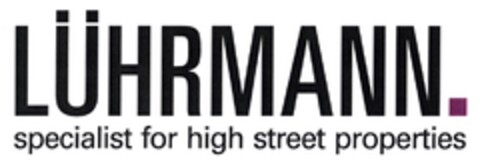 LÜHRMANN specialist for high street properties Logo (DPMA, 29.10.2007)