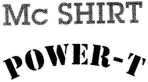 Mc SHIRT POWER-T Logo (DPMA, 23.11.1996)