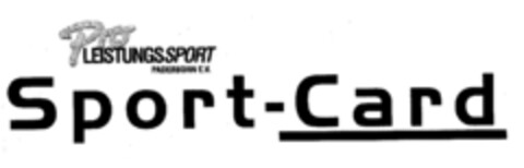 Sport-Card Pro LEISTUNGSSPORT PADERBORN E.V. Logo (DPMA, 07.07.1999)