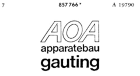 AOA apparatebau gauting Logo (DPMA, 28.11.1968)