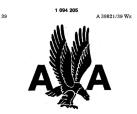 A A Logo (DPMA, 23.04.1985)