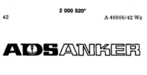 ADSANKER Logo (DPMA, 10/04/1990)