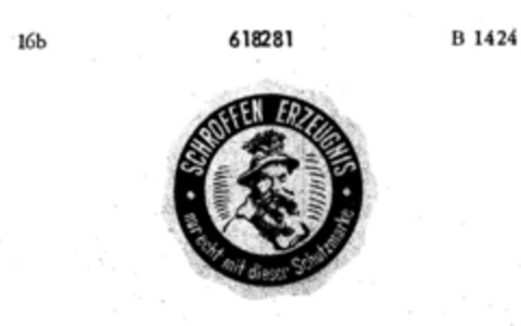 SCHROFFEN ERZEUGNIS Logo (DPMA, 11.05.1950)
