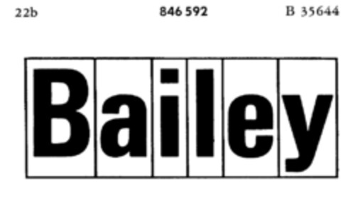 Bailey Logo (DPMA, 24.03.1966)