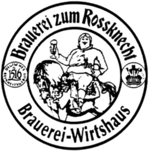 Brauerei zum Rossknecht Logo (DPMA, 02.07.1992)